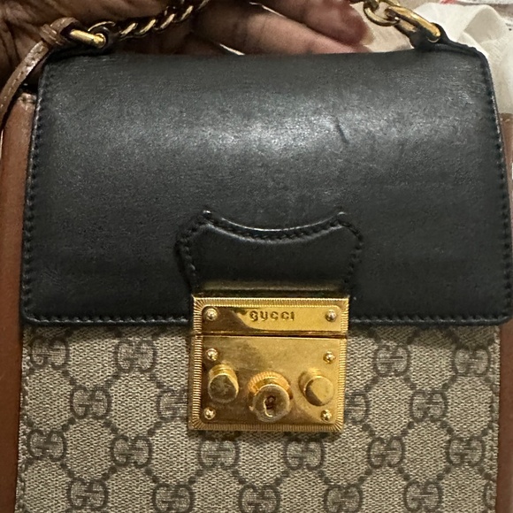 Gucci Padlock Backpack in GG Supreme canvas with leather trim main image 13
